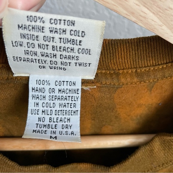 Ragtops Bald Eagle Shirt Mens Medium Made in USA Nature Patriotic Tie Dye - Picture 5 of 8